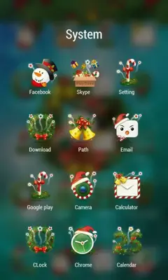 Colorful Christmas Theme android App screenshot 0