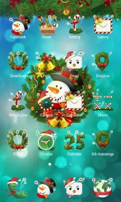 Colorful Christmas Theme android App screenshot 1