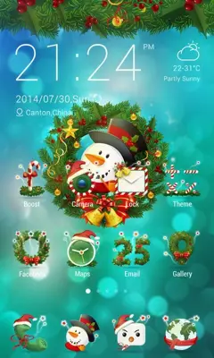 Colorful Christmas Theme android App screenshot 2